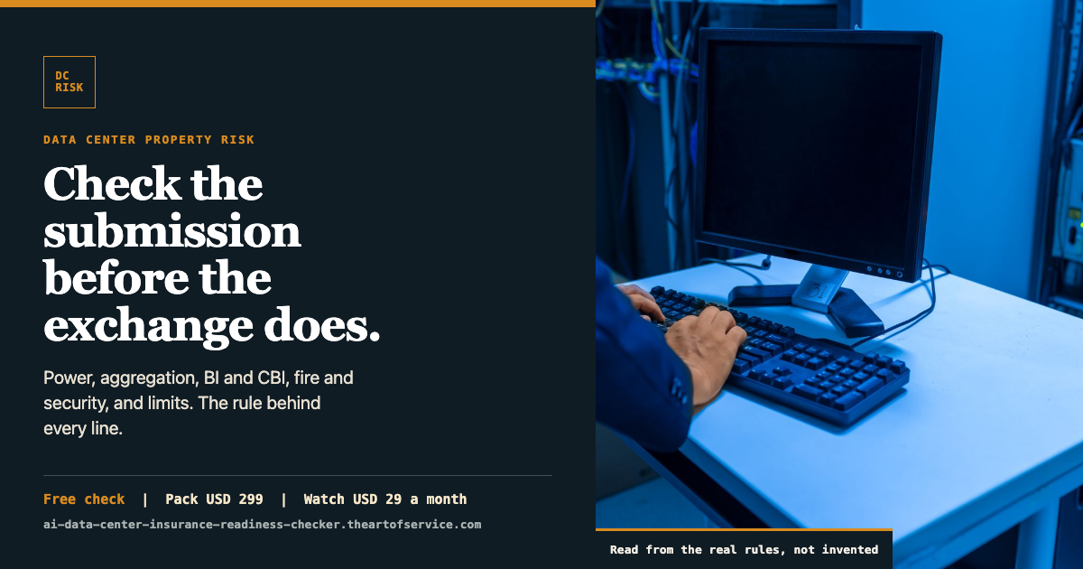 AI Data Center Insurance Readiness Checker social card