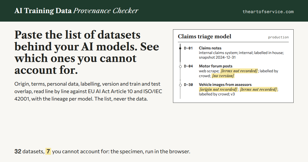 AI Training Data Provenance Checker social card