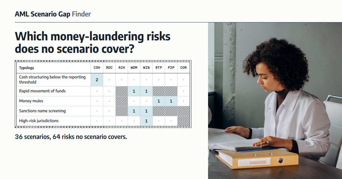 AML Scenario Gap Finder social card