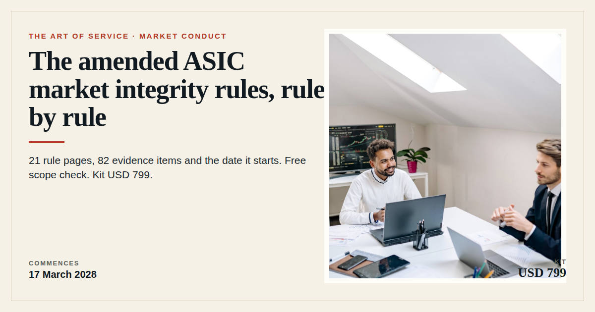ASIC Market Integrity Rules Checker social card