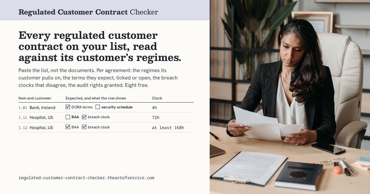 Regulated Customer Contract Checker social card