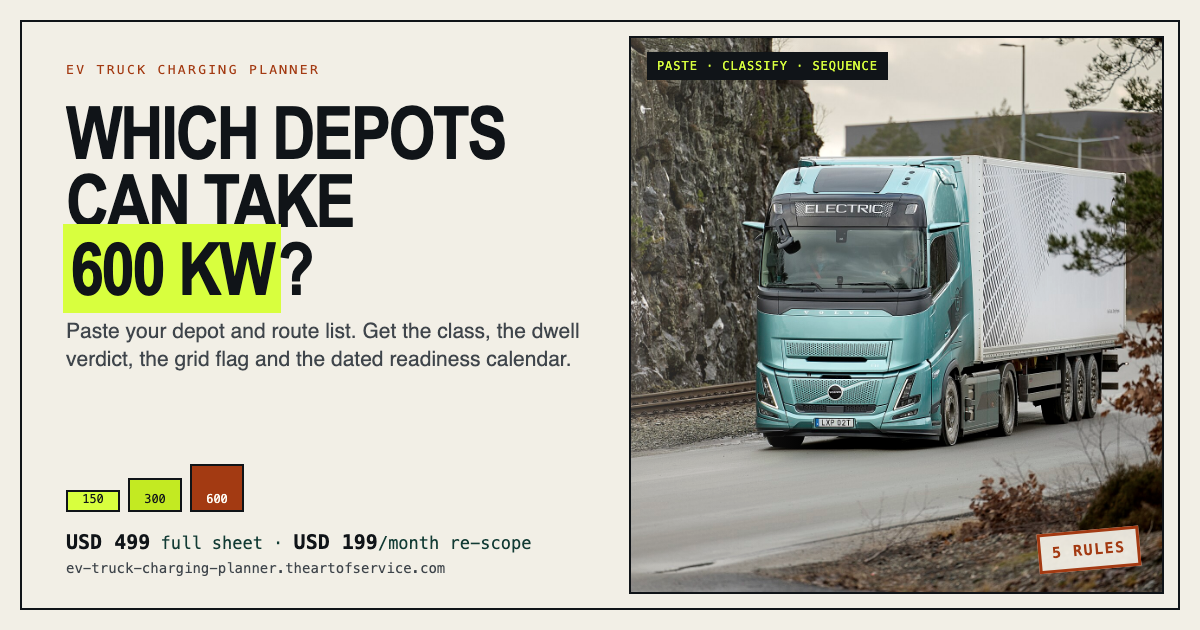 EV Truck Charging Planner social card