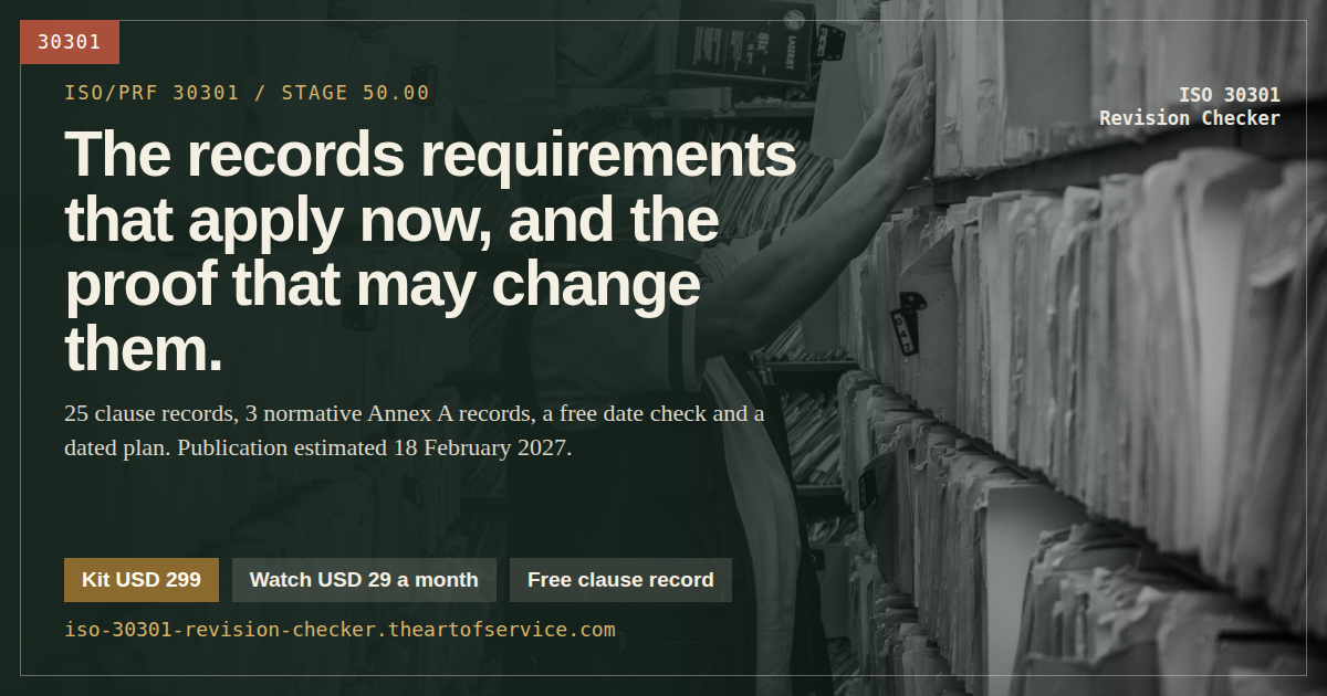 ISO 30301 Revision Checker social card