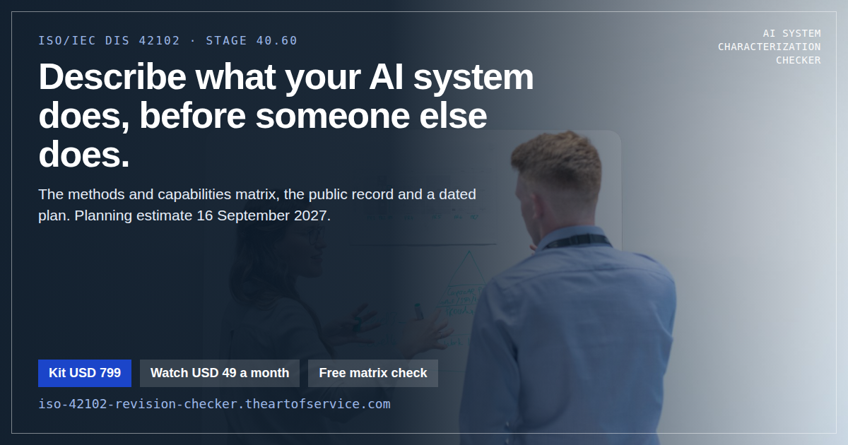 ISO 42102 AI system characterization checker social card