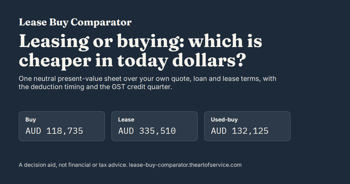 Lease Buy Comparator social card