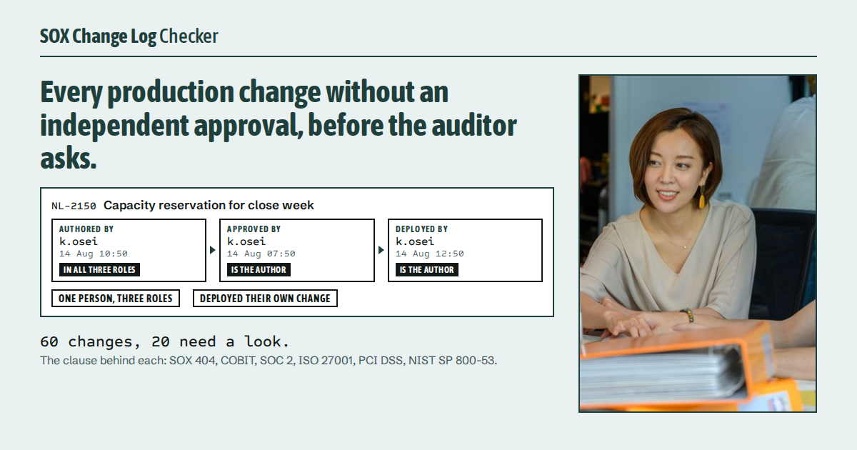 SOX Change Log Checker social card