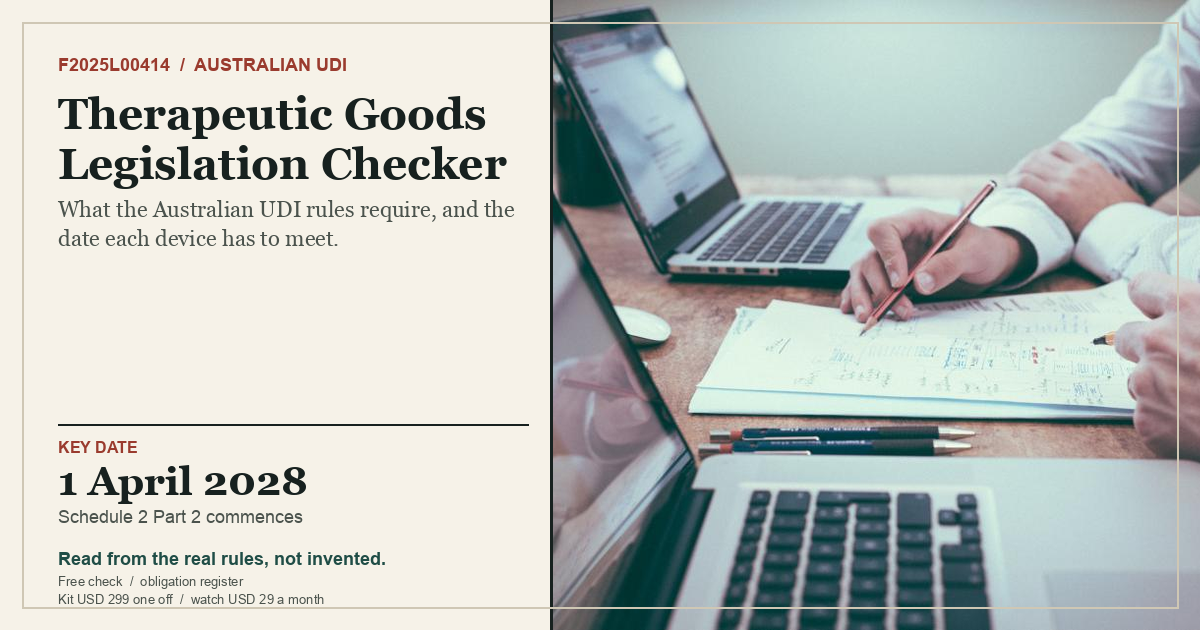 Therapeutic Goods Legislation Checker social card